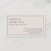 Carte de visite professionnelle code QR minimalist (Devant)