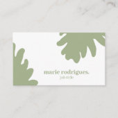 Carte de visite professionnelle code QR vert moder (Devant)