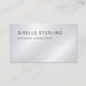 Carte de visite professionnelle Consultant Silver  (Devant)