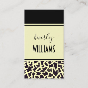 Carte de visite professionnelle Cream Leopard