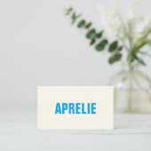 Carte de visite professionnelle créative moderne e (Debout devant)