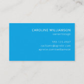 Carte de visite professionnelle créative moderne e (Dos)