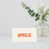 Carte de visite professionnelle créative moderne o (Debout devant)