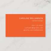 Carte de visite professionnelle créative moderne o (Dos)