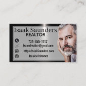 Carte de visite professionnelle d'agent immobilier (Devant)