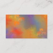 Carte de visite professionnelle d'art fin colorée (Dos)