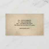 carte de visite professionnelle d'avocat (Dos)