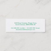 Carte de visite professionnelle de baccalauréat fé (Dos)