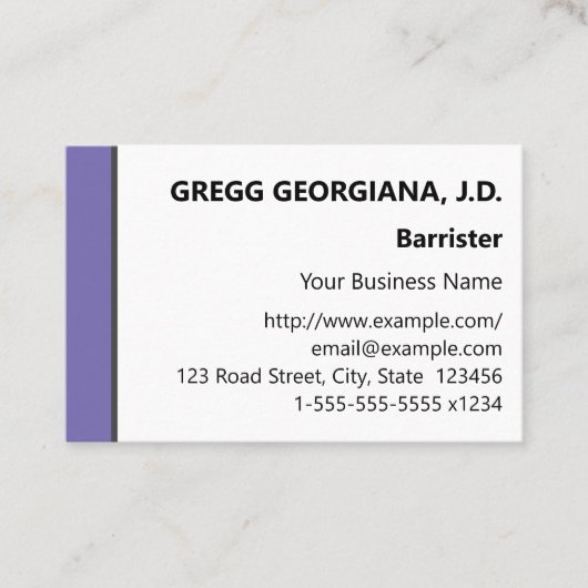 Carte de visite professionnelle de base (Devant)