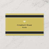 Carte de visite professionnelle de bijoutier jaune (Devant)