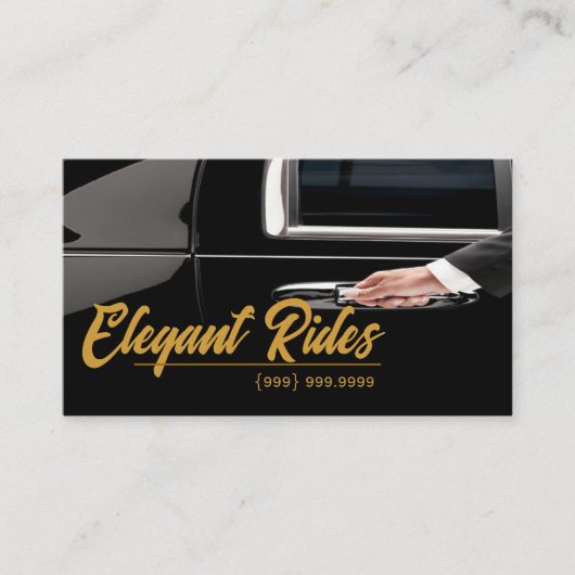 Carte de visite professionnelle de chauffeur de se (Devant)