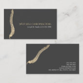 Carte de visite professionnelle de chiropraticien (Devant / Derrière)