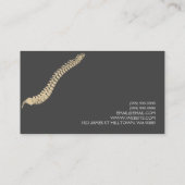 Carte de visite professionnelle de chiropraticien (Dos)