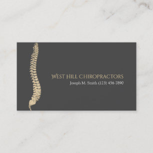 Carte de visite professionnelle de chiropraticien 
