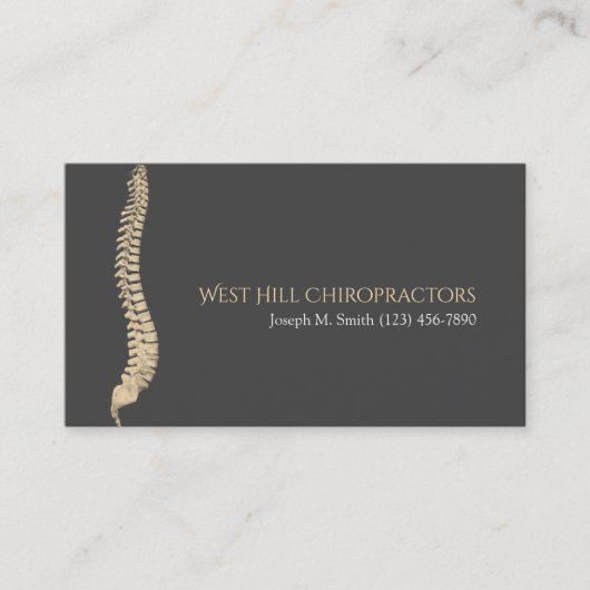 Carte de visite professionnelle de chiropraticien (Devant)