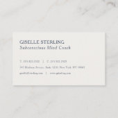 Carte de visite professionnelle de coach en esprit (Dos)