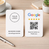 Carte de visite professionnelle de code QR pour le