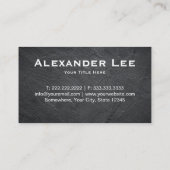 Carte de visite professionnelle de construction à (Dos)