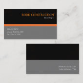 Carte de visite professionnelle de construction de (Devant / Derrière)