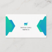 Carte de visite professionnelle de dentiste avec p (Dos)
