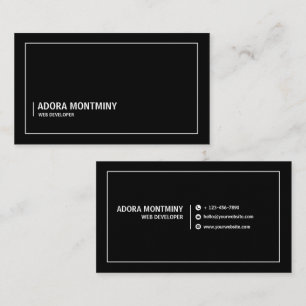 Carte de visite professionnelle de développeur Web
