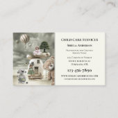 Carte de visite professionnelle de garde d'enfants (Devant)