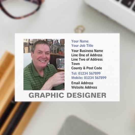 Carte de visite professionnelle de graphiste