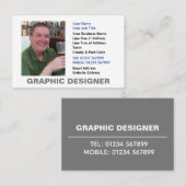 Carte de visite professionnelle de graphiste (Devant / Derrière)