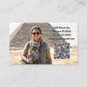 Carte de visite professionnelle de guide de touris (Dos)