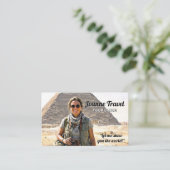 Carte de visite professionnelle de guide de touris (Debout devant)