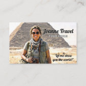 Carte de visite professionnelle de guide de touris (Devant)