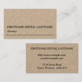 Carte de visite professionnelle de Humble Law (Devant / Derrière)