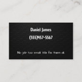 Carte de visite professionnelle de maintenance Pro (Dos)