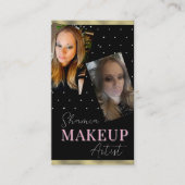 Carte de visite professionnelle de maquillage avec (Devant)