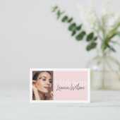 Carte de visite professionnelle de maquillage et d (Debout devant)