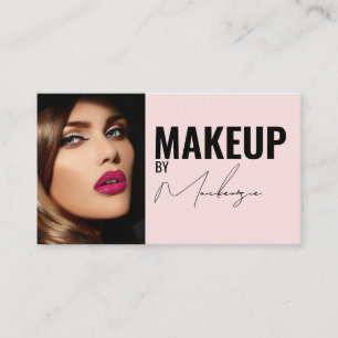 Carte de visite professionnelle de maquillage phot