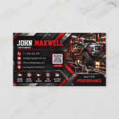Carte de visite professionnelle de mécanicien auto (Devant)