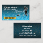 Carte de visite professionnelle de nettoyage de pi (Devant / Derrière)