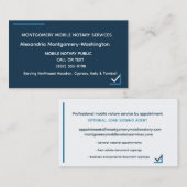 Carte de visite professionnelle de notaire mobile (Devant / Derrière)