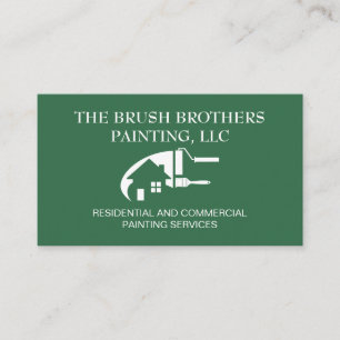 Carte de visite professionnelle de peintre en bâti