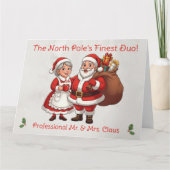 Carte de visite professionnelle de Père Noël pour  (Devant)