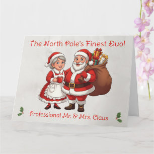 Carte de visite professionnelle de Père Noël pour