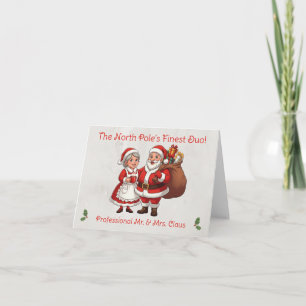 Carte de visite professionnelle de Père Noël Salua