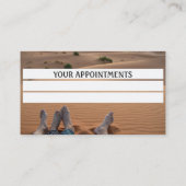 Carte de visite professionnelle de rendez-vous méd (Dos)