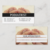 Carte de visite professionnelle de rendez-vous méd (Devant / Derrière)