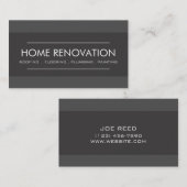 Carte de visite professionnelle de rénovation de m (Devant / Derrière)