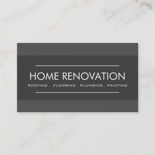 Carte de visite professionnelle de rénovation de m (Devant)