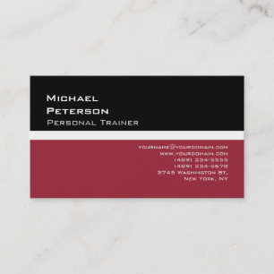 Carte de visite professionnelle de sport de fitnes