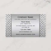 Carte de visite professionnelle de style métallisé (Devant)