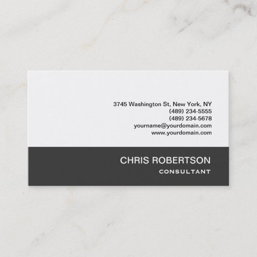 Carte de visite professionnelle de taille standard (Devant)